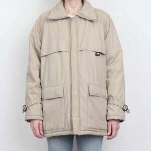 Vintage 1970s Bruce Jenner Quilted Chore Winter Ski Coat L
